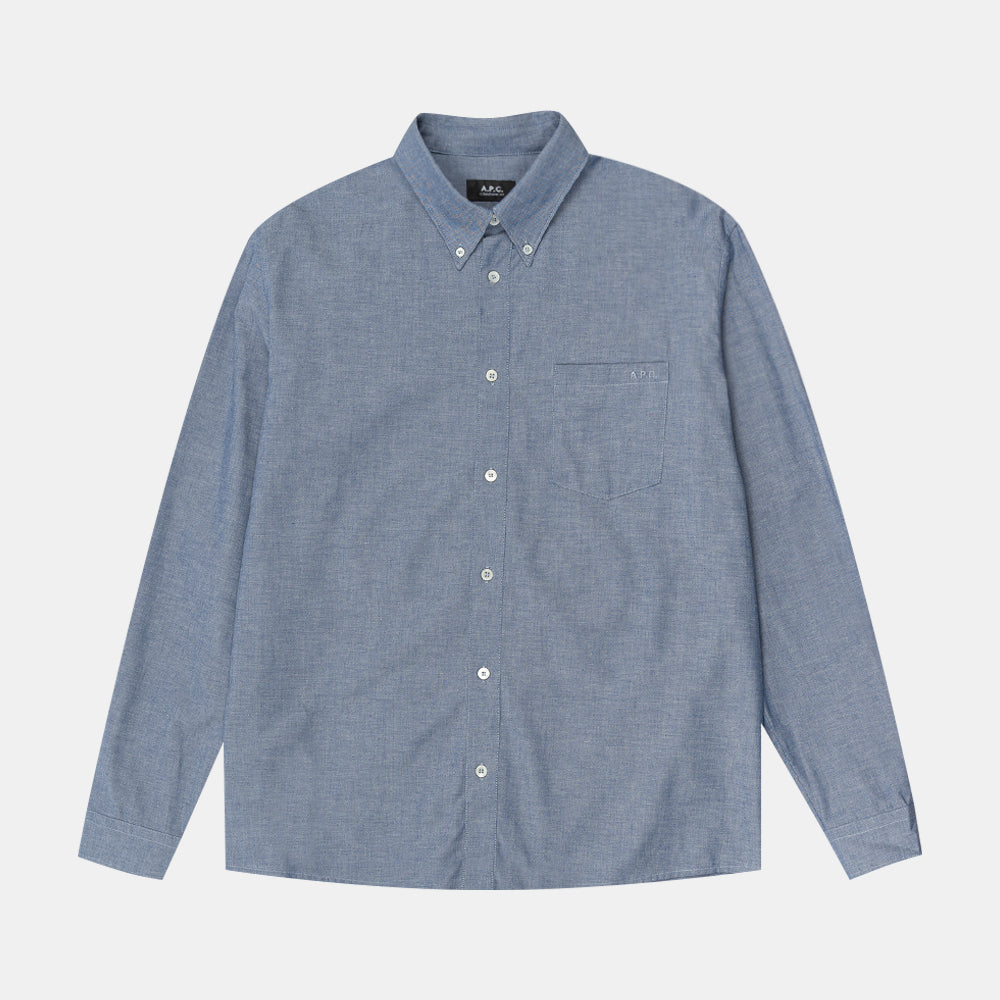 A.p.c. Chemise Edouard Indigo Cohdv-h12509-iai
