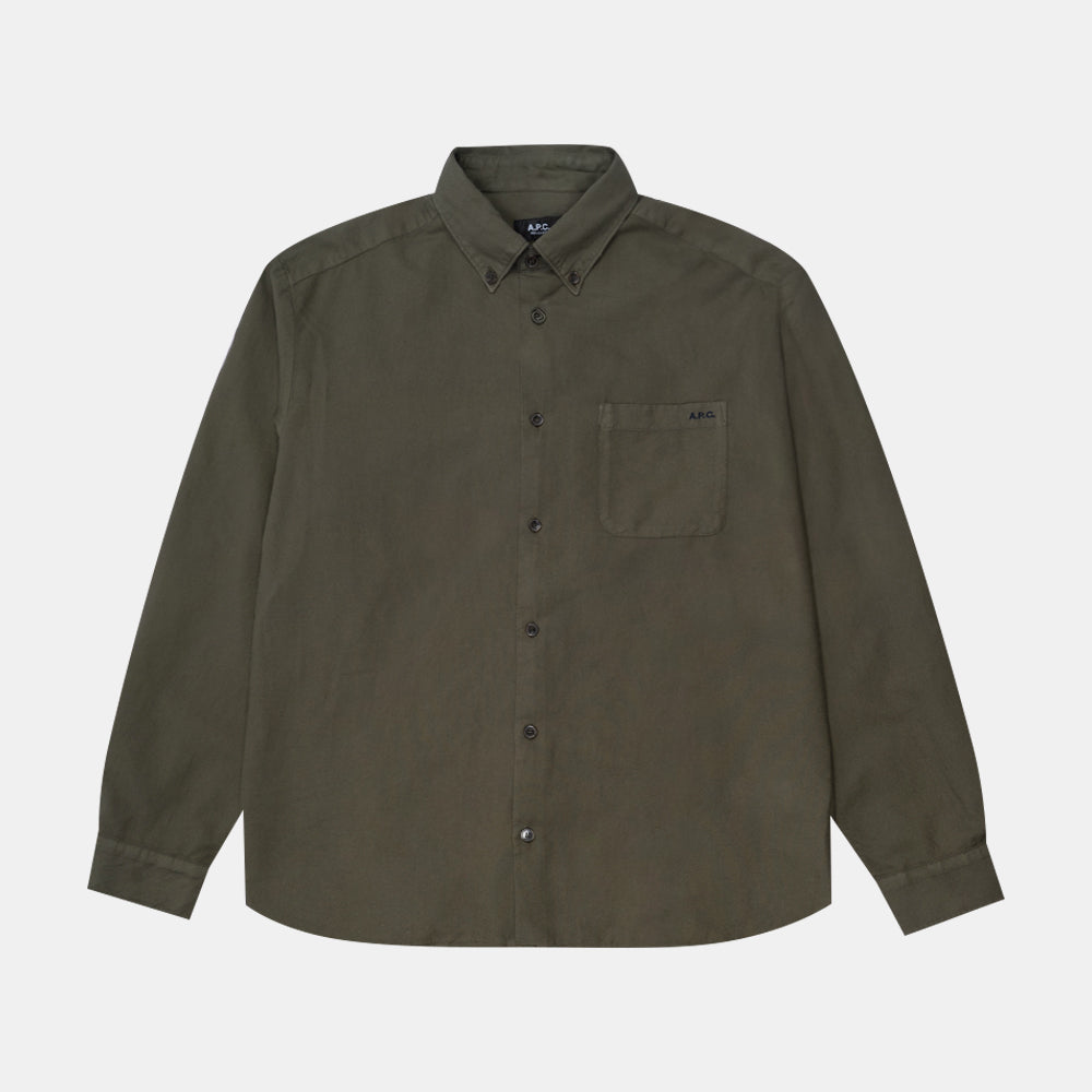 A.p.c. Chemise Mateo Logo Foret Cohah-h12599