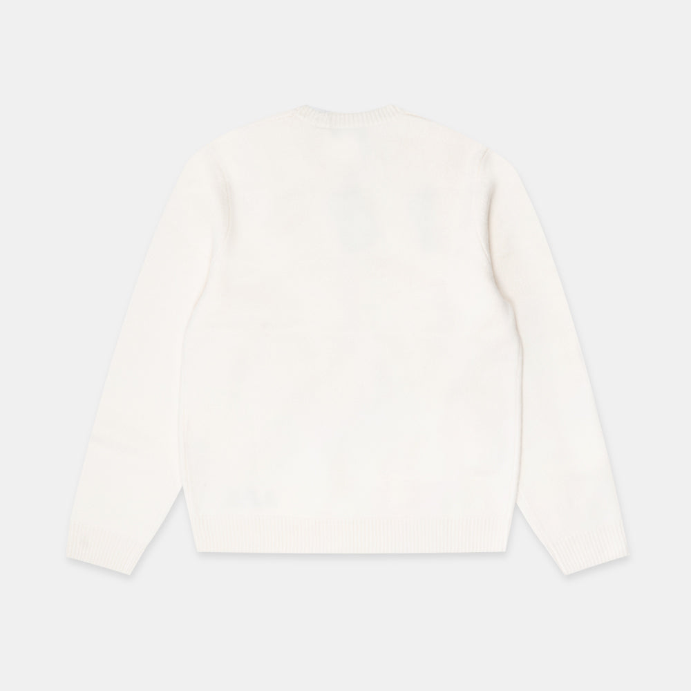 A.p.c. Pull Col Rond Ecru Wvbdj-m23248-aad