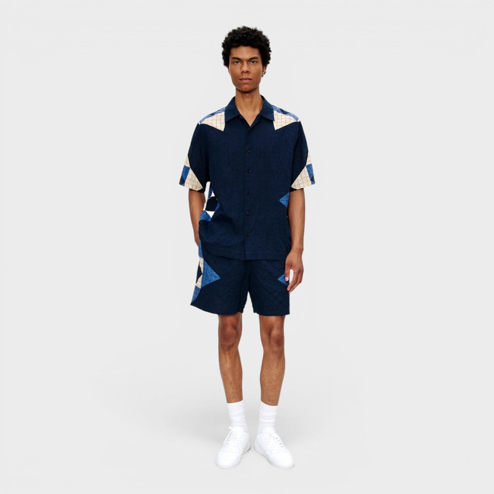 A.p.c. Short Patchwork Indigo Cohop-h10011-iai