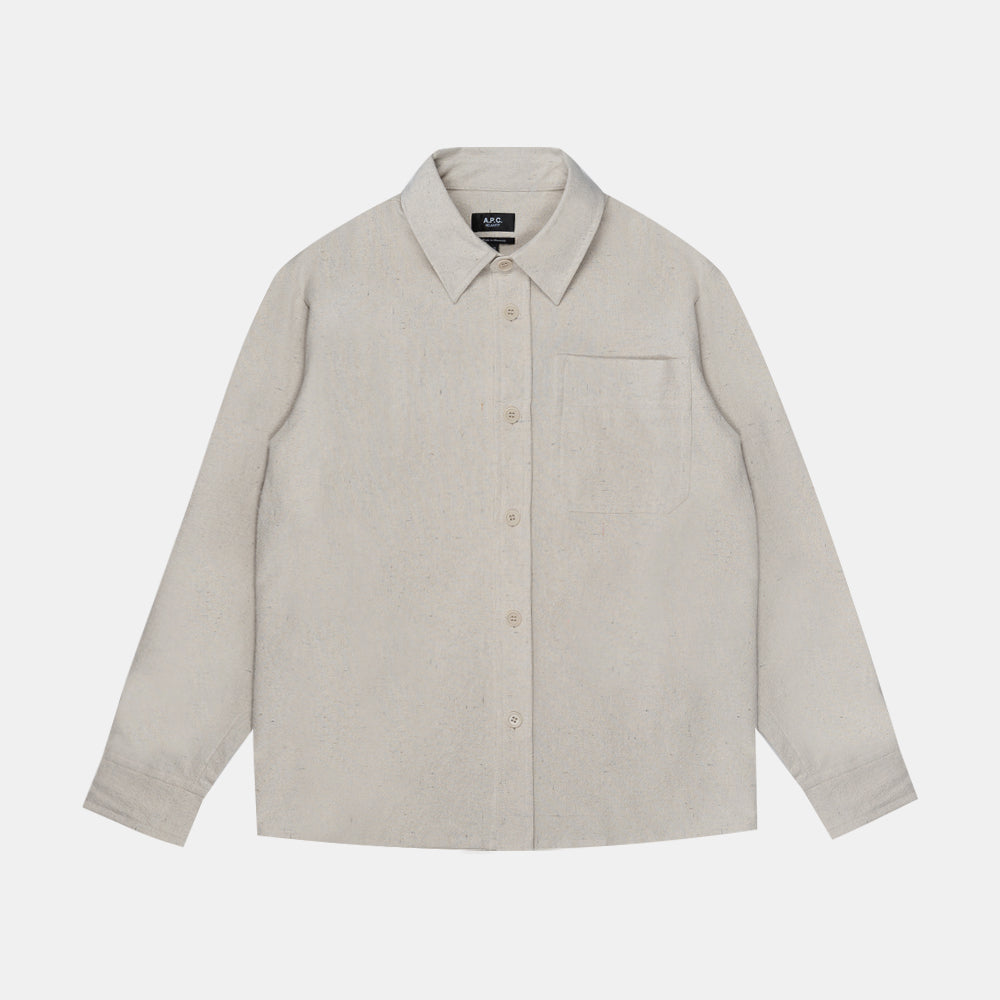 A.p.c. Surchemise Basile Ecru Cogev-h02709-aad