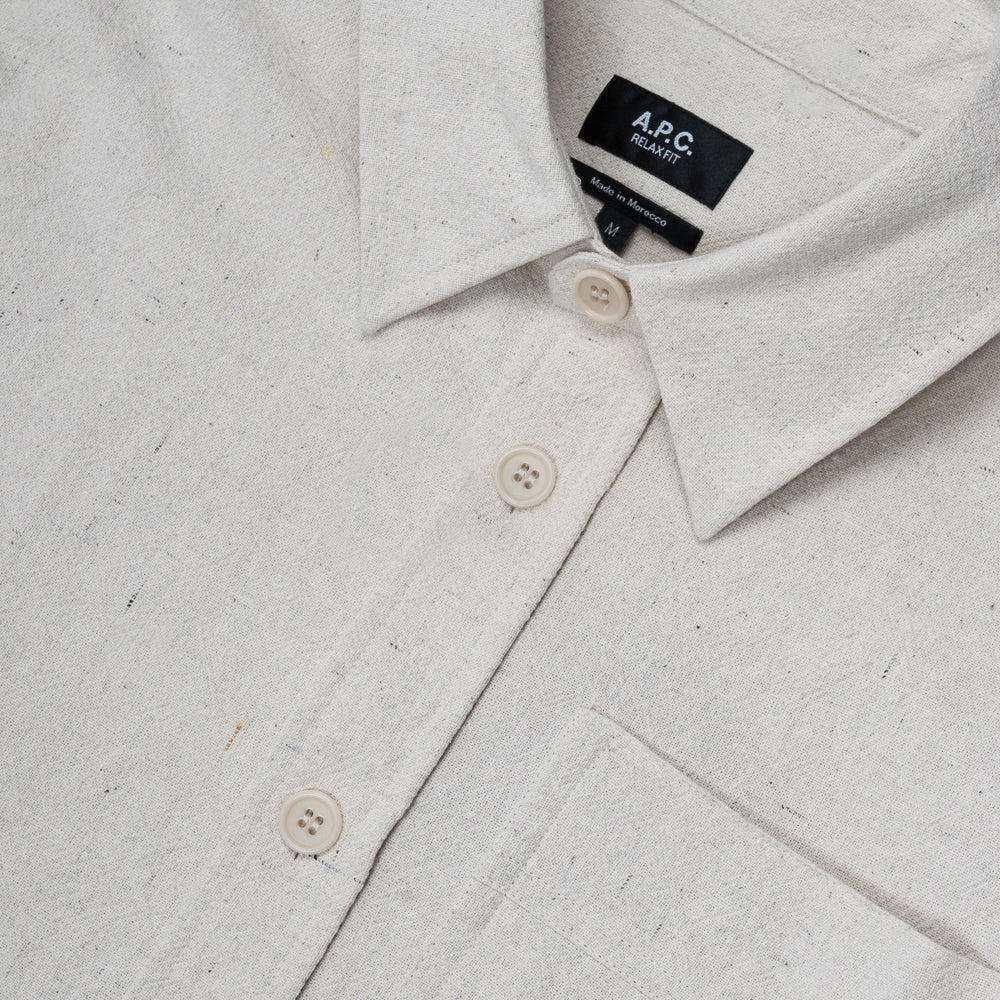 A.p.c. Surchemise Basile Ecru Cogev-h02709-aad