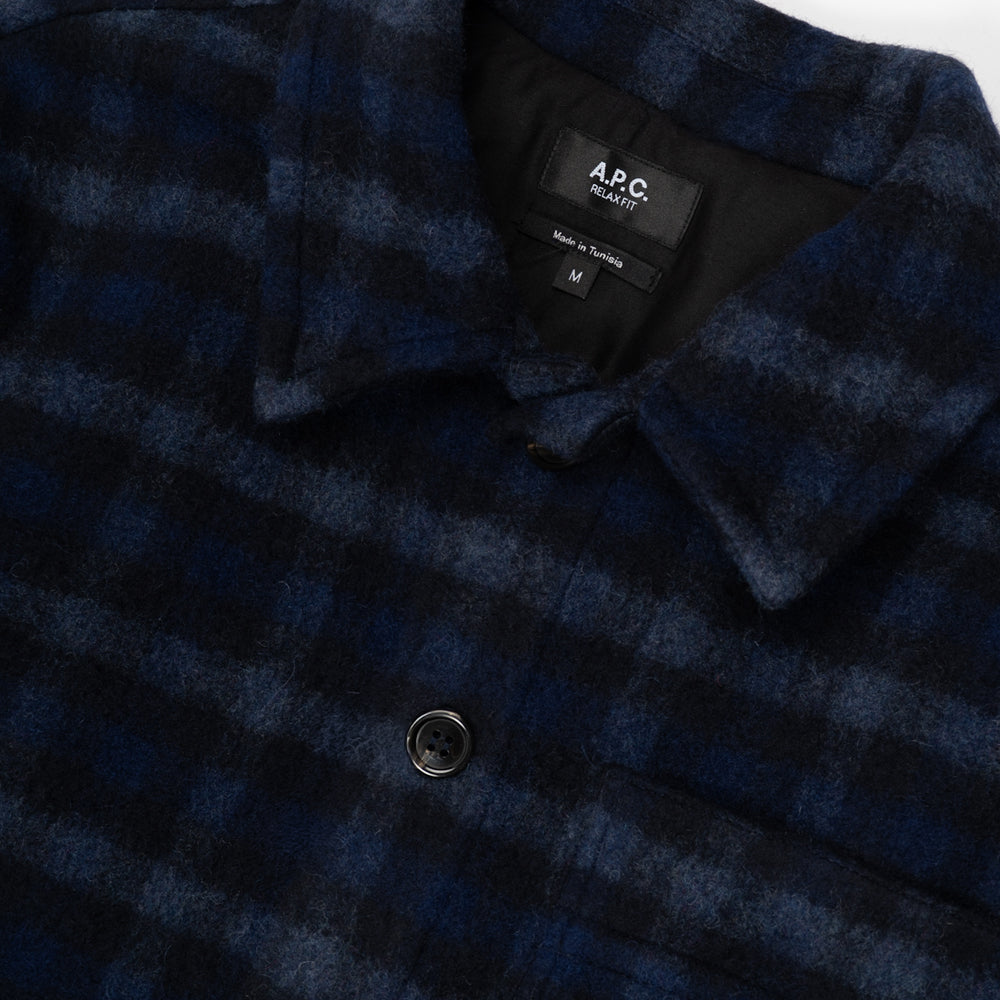 A.p.c. Surchemise Stanley Dark Navy Woasi-h02989