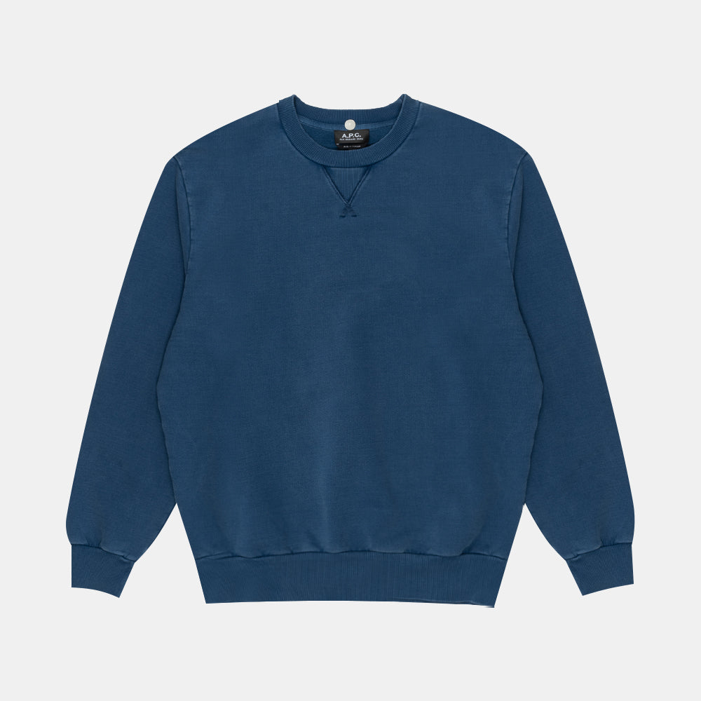 A.p.c. Sweat Label H Garment Dye Marine Cohcm-h27979