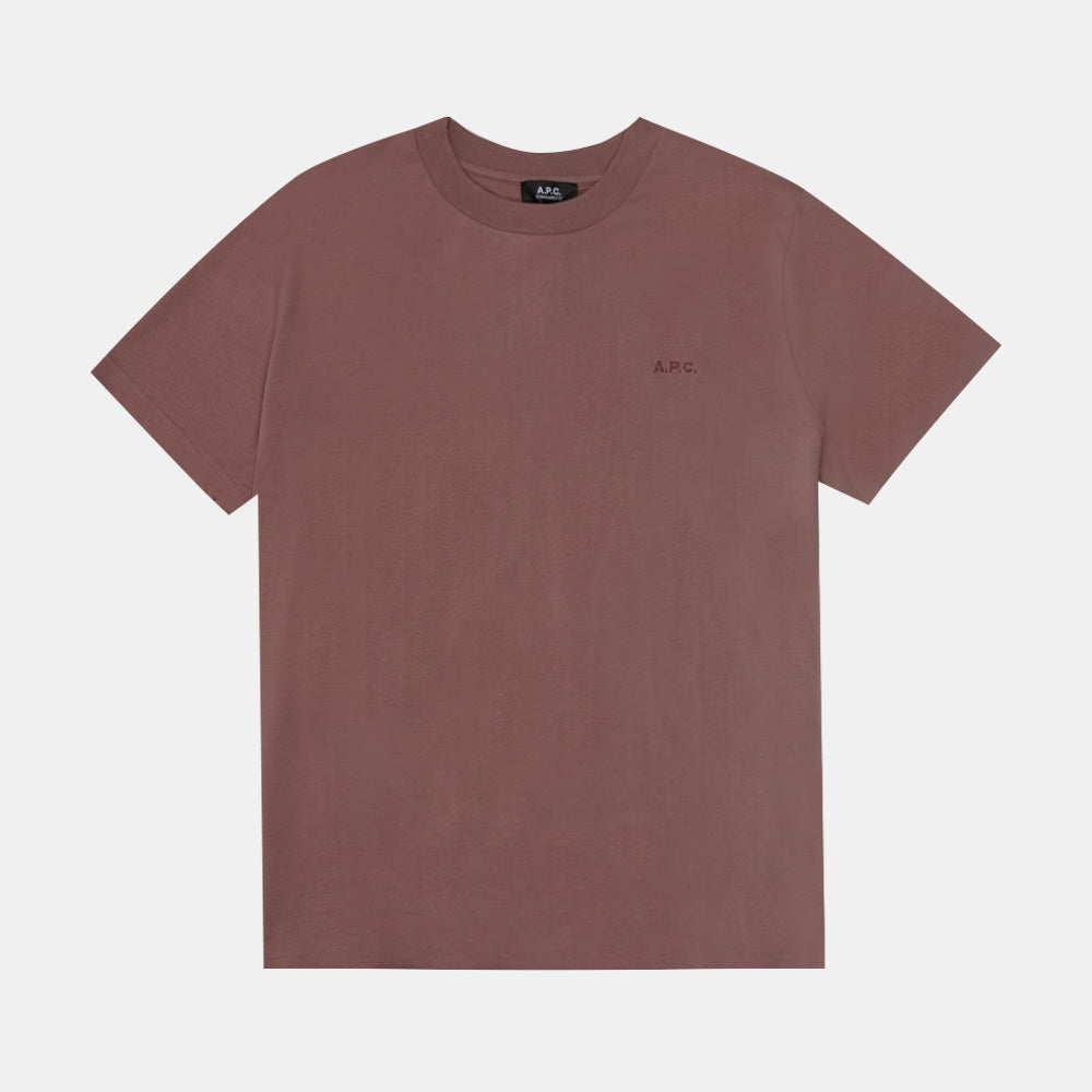 A.p.c. Tshirt Standard Brode Vieux Rose Cohbw-m26392-fae