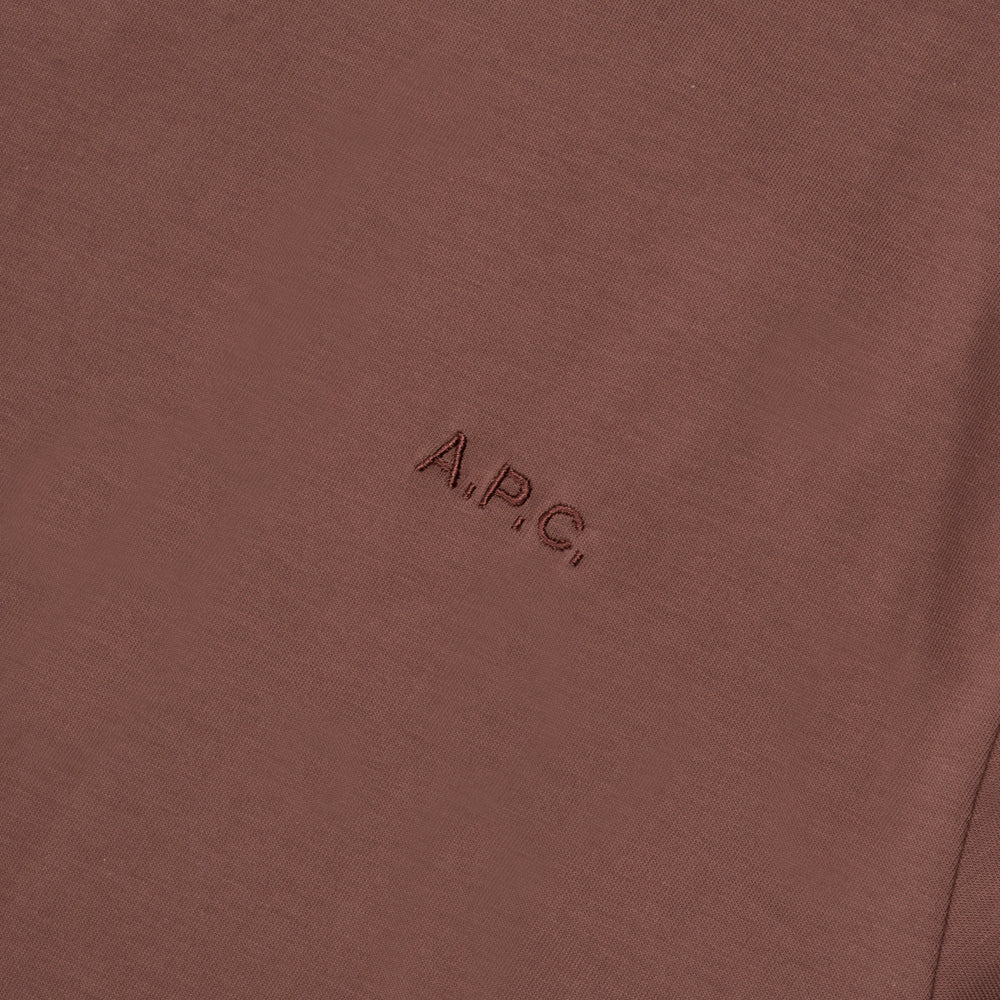 A.p.c. Tshirt Standard Brode Vieux Rose Cohbw-m26392-fae