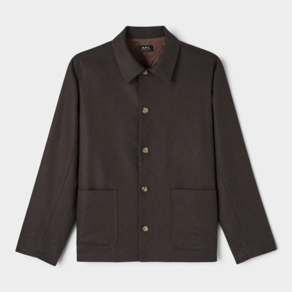 A.p.c. Veste Brest Marron Fonce Woath-h03210