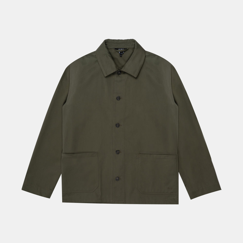 A.p.c. Veste Kerlouan Brodee Kaki Militaire Cogew-h03205