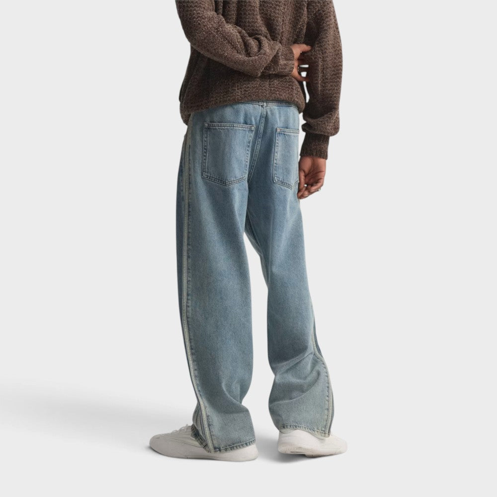 Adidas Firebird Pant Denim Droit Worn Blue Denim Ks4966