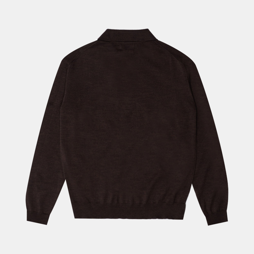 Another Aspect Another Polo Shirt 2.0 Brown Melange Aps-20-bm