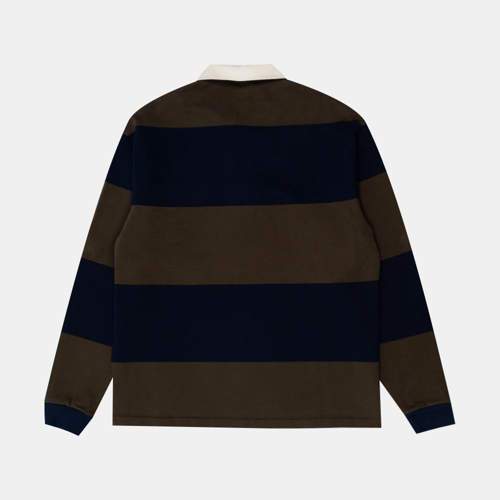 Another Aspect Another Rugby Polo 1.0 Navy Brown Arp-10-nbs