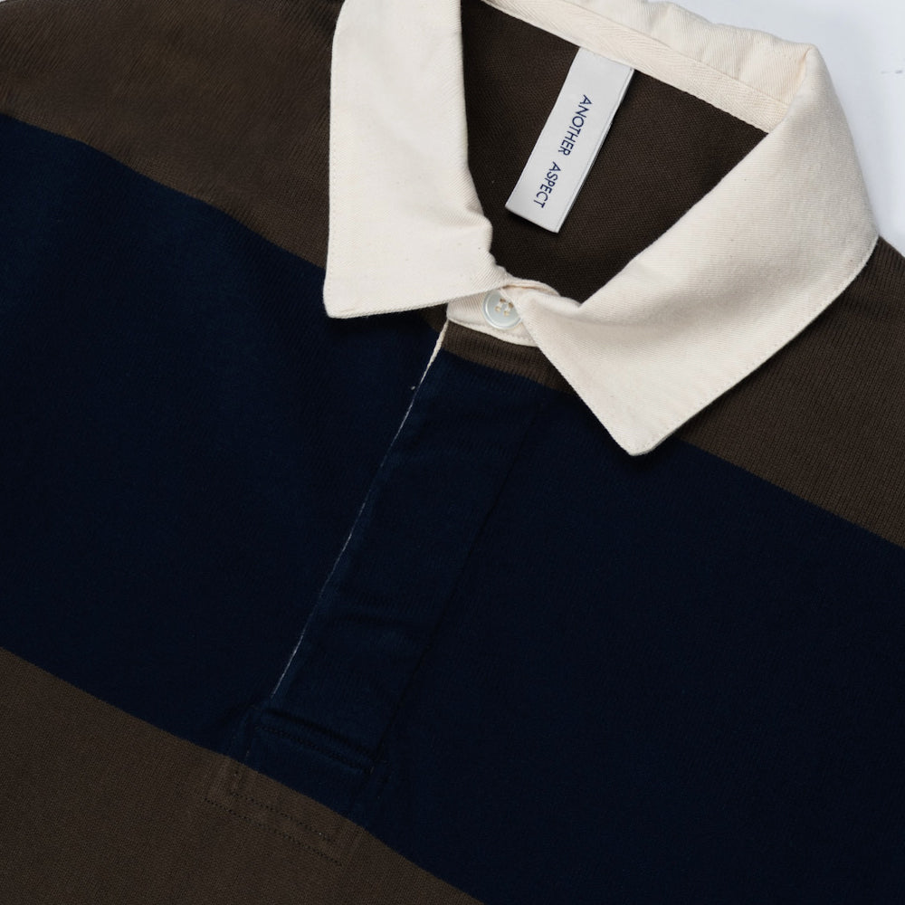 Another Aspect Another Rugby Polo 1.0 Navy Brown Arp-10-nbs