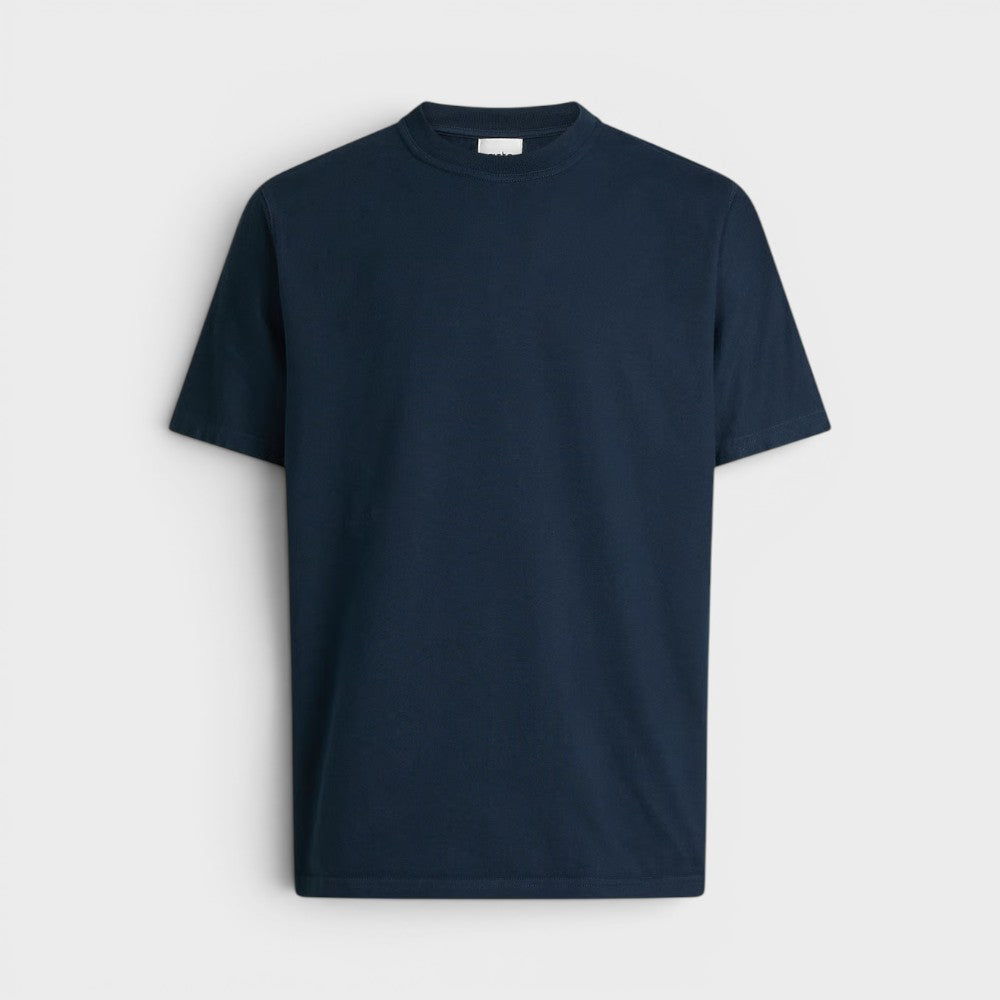 Arte Antwerp Abstract Back Print T-shirt Navy Ss26-139t-navy