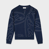 Allover Circle Logo Knit