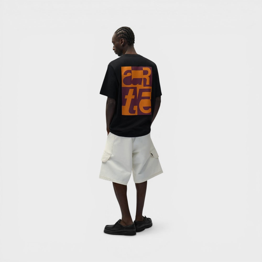 Arte Antwerp Back Graphic T-shirt Black Ss26-143t-black