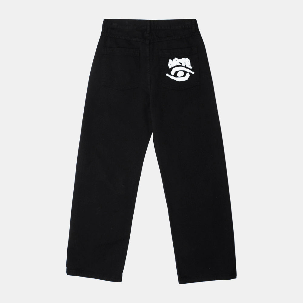 Arte Antwerp Back Pocket Graphic Pants Black Aw25-080p