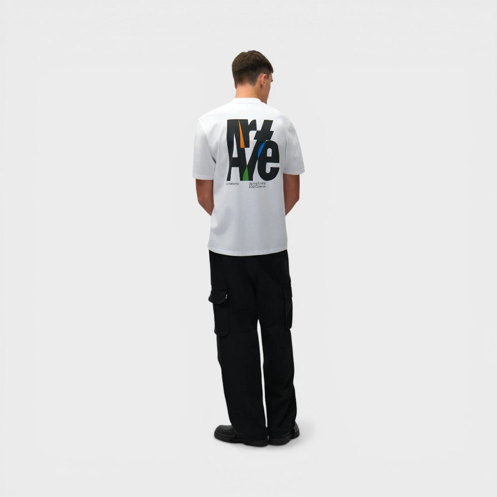 Arte Antwerp Big Logo Back Tshirt White Ss26-141t-white