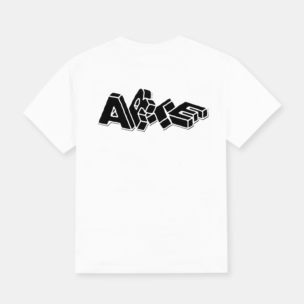 Arte Antwerp Blocks Print T-shirt White Aw25-100t-100