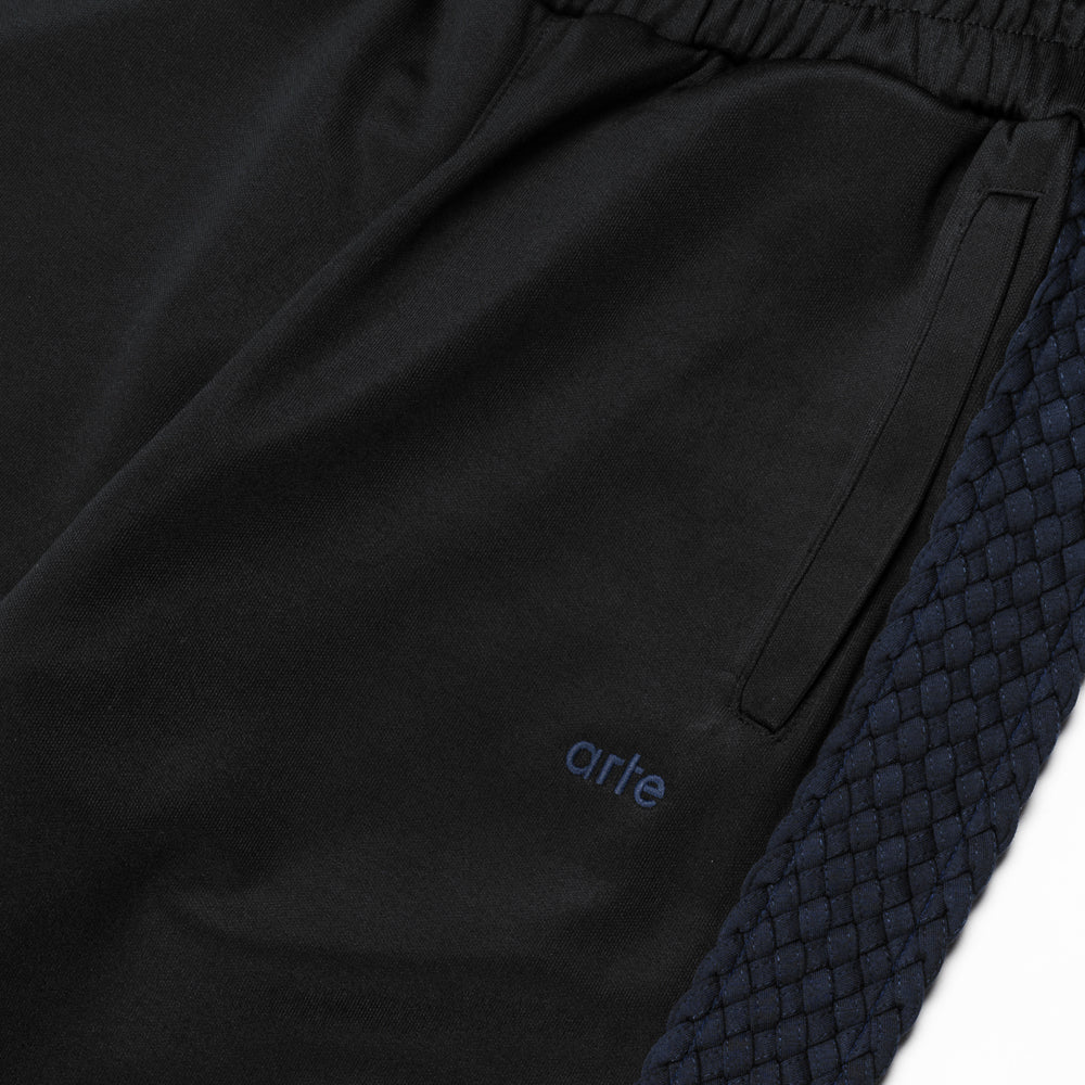 Arte Antwerp Braid Strip Pants Black Ss25-089p-1