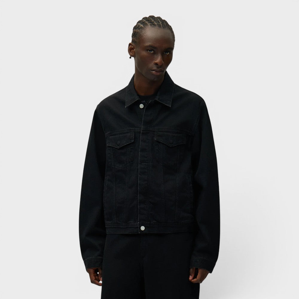 Arte Antwerp Circle Logo Jeans Jacket Black Ss26-213j-1