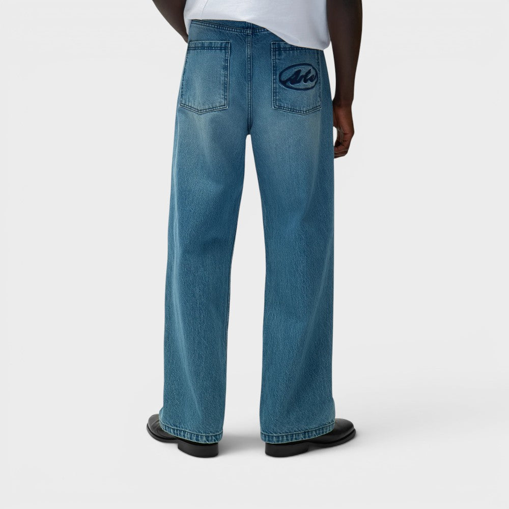 Arte Antwerp Circle Logo Pocket Pants Denim Bleach Ss26-171p-denim-bleach
