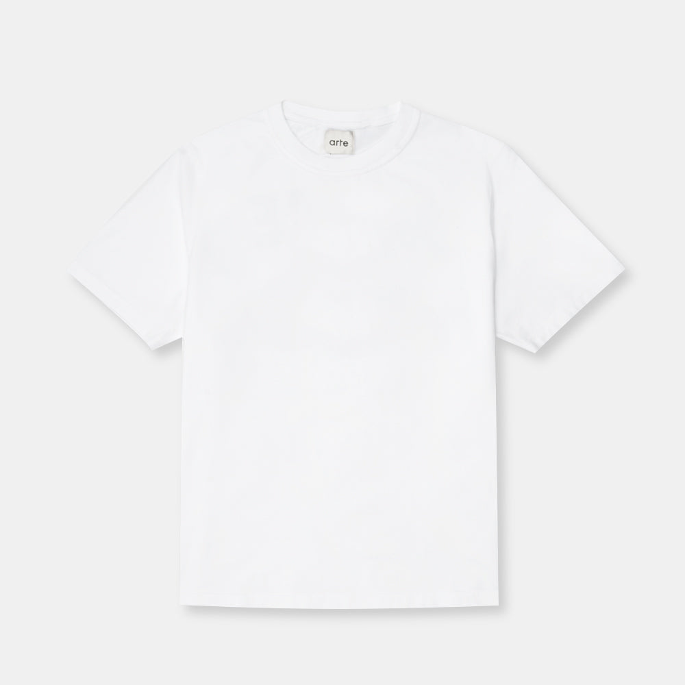 Arte Antwerp Cut Out Print T-shirt White Aw25-221t
