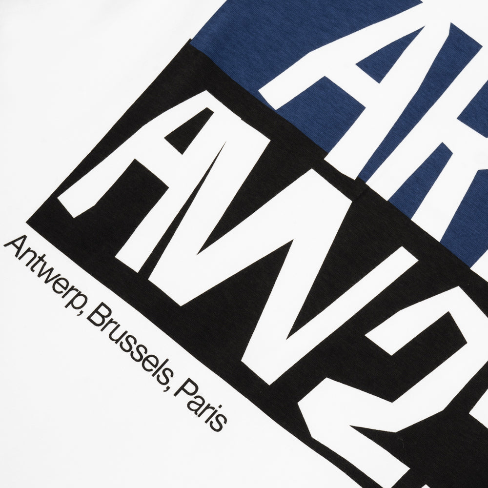 Arte Antwerp Cut Out Print T-shirt White Aw25-221t