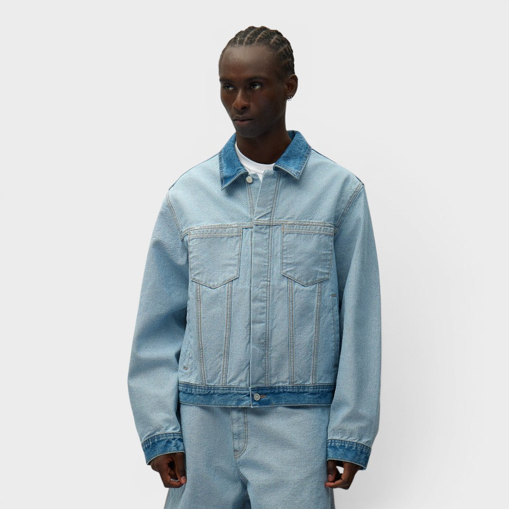 Arte Antwerp Denim Inside/Out Jacket Denim Bleach Ss26-236j-denim-bleach