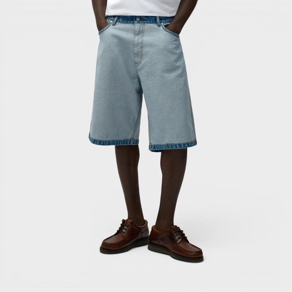 Arte Antwerp Denim Inside/Out Shorts Denim Bleach Ss26-237-sho-denim-bleach