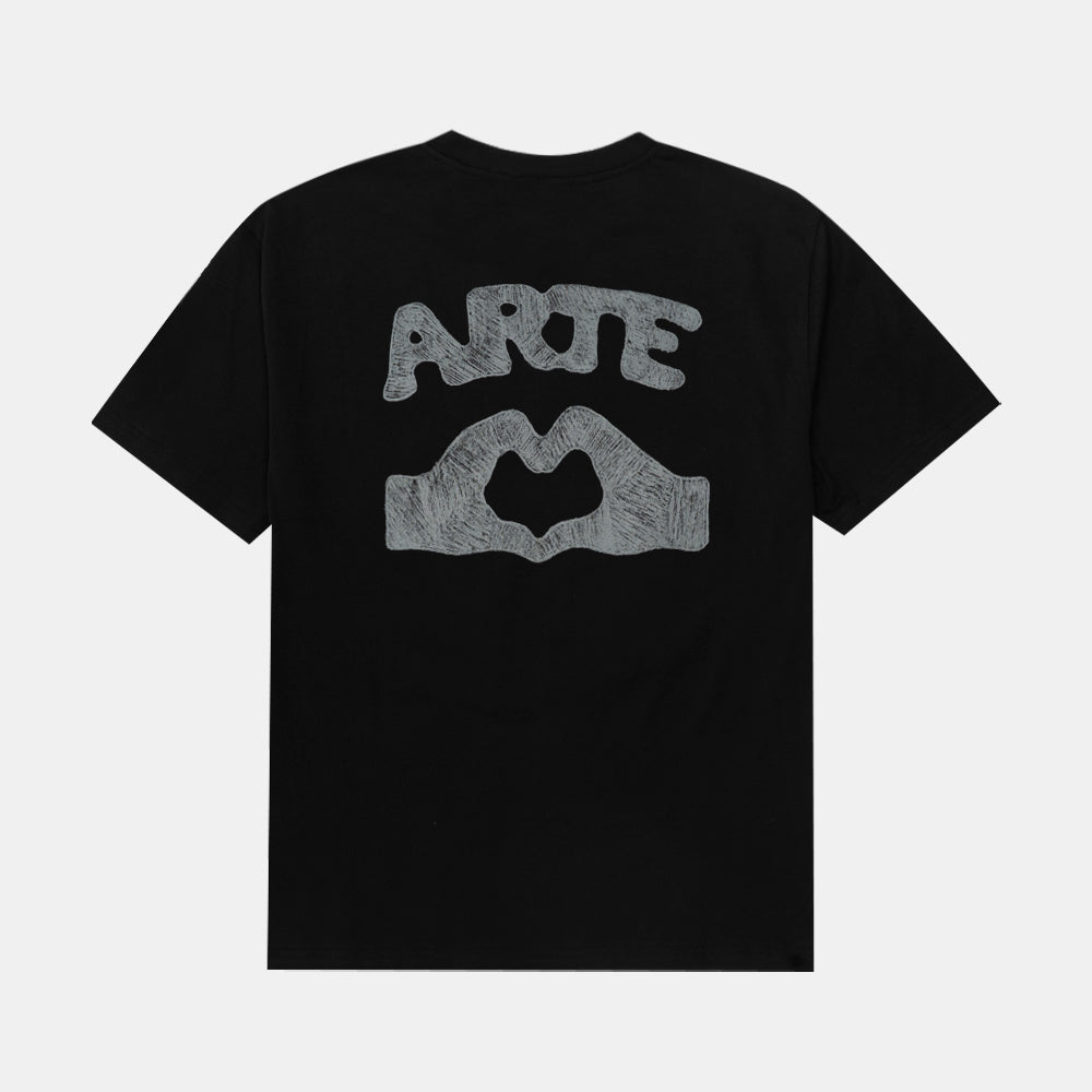 Arte Antwerp Diels Stitch T-shirt Black Aw25-094t-1