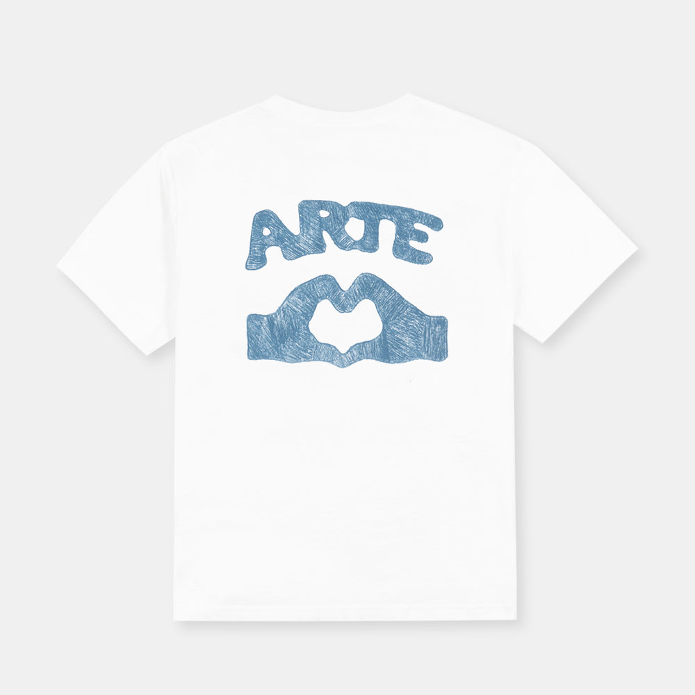 Arte Antwerp Diels Stitch T-shirt White Aw25-104t