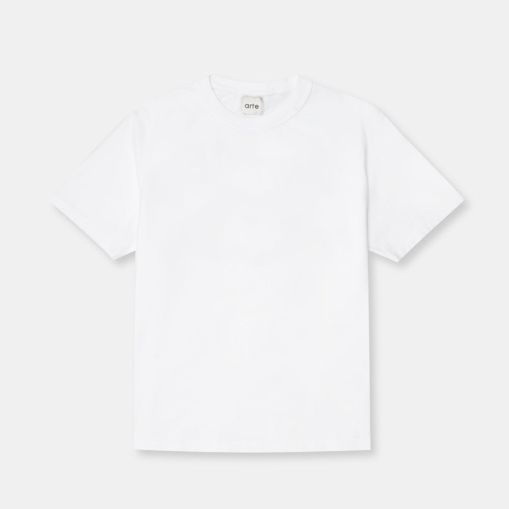 Arte Antwerp Diels Stitch T-shirt White Aw25-104t
