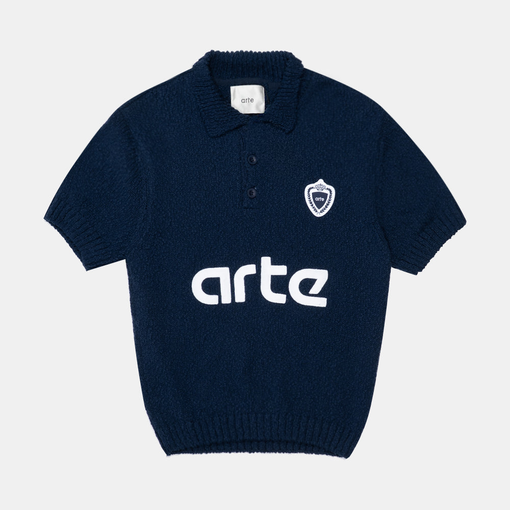 Arte Antwerp Football Knit Blue Aw25-157k-400