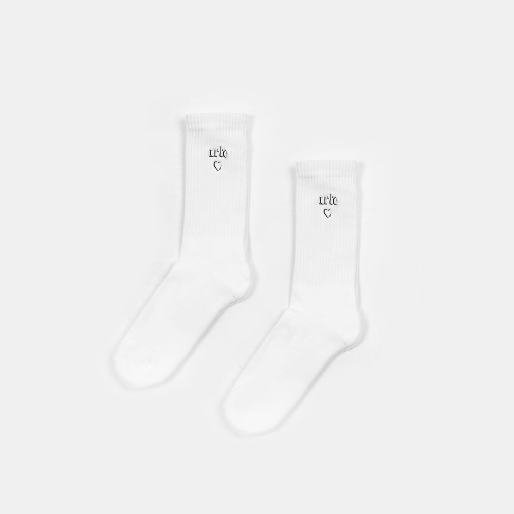 Arte Antwerp Heart Logo Socks White Aw25-241m-100
