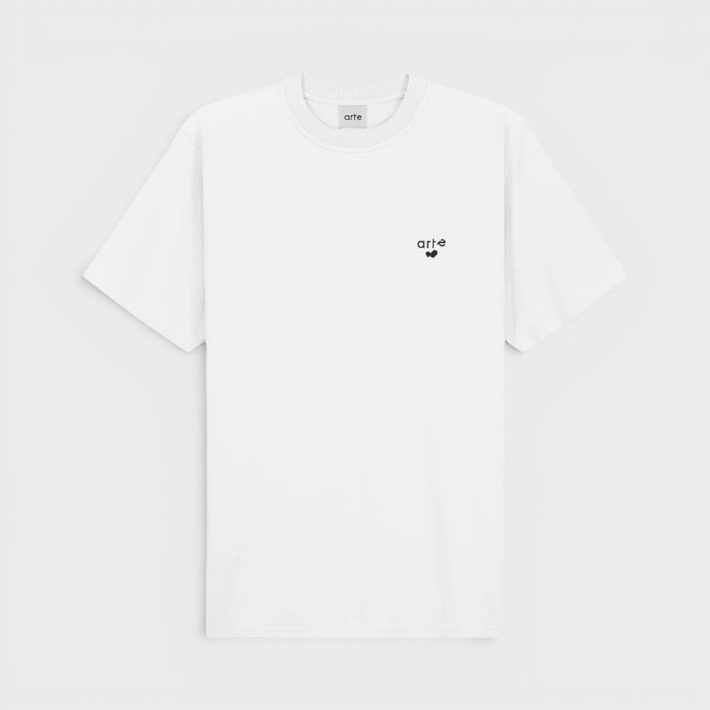 Arte Antwerp Heart Logo T-shirt White Ss26-125t-white