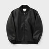 Arte Antwerp Leather Varsity Jacket Black SS26-063J-BLACK