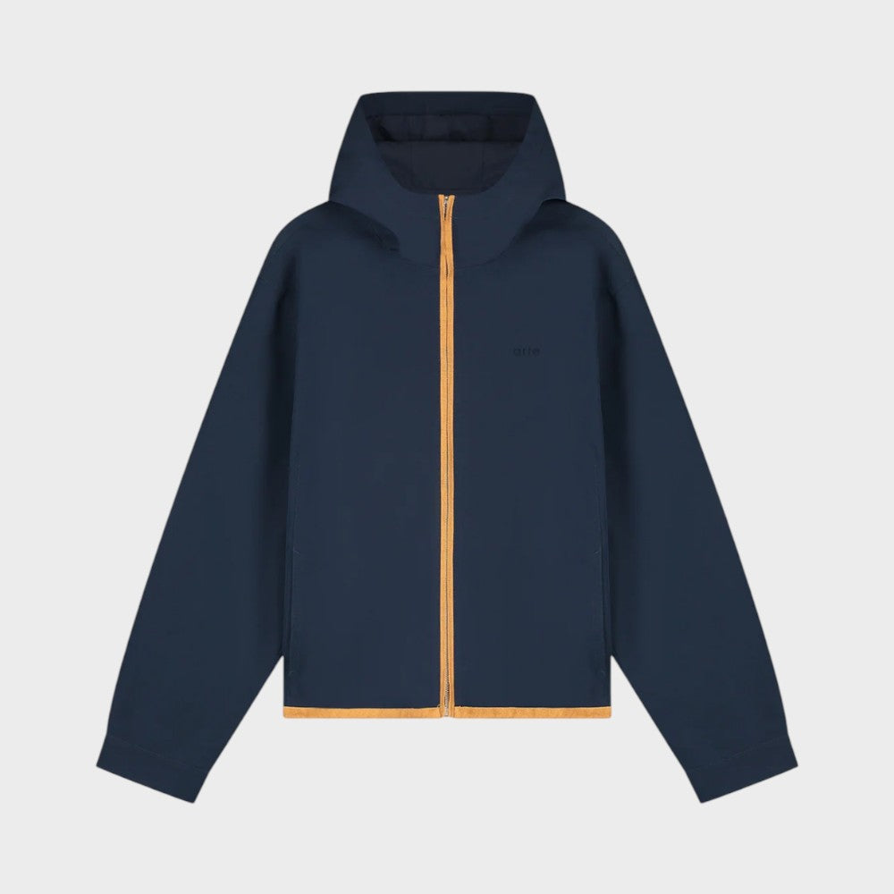 Arte Antwerp Linen Tape Hooded Jacket Navy Ss26-046j-navy