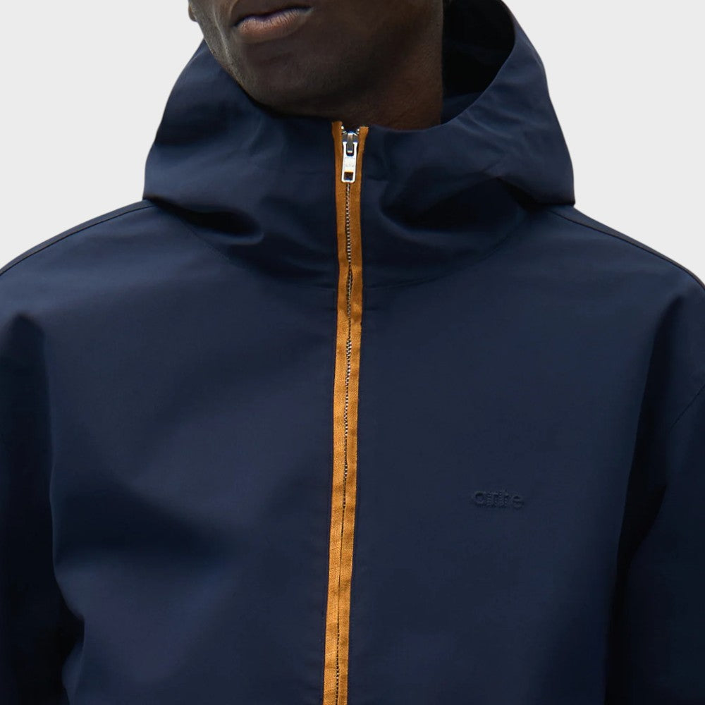 Arte Antwerp Linen Tape Hooded Jacket Navy Ss26-046j-navy