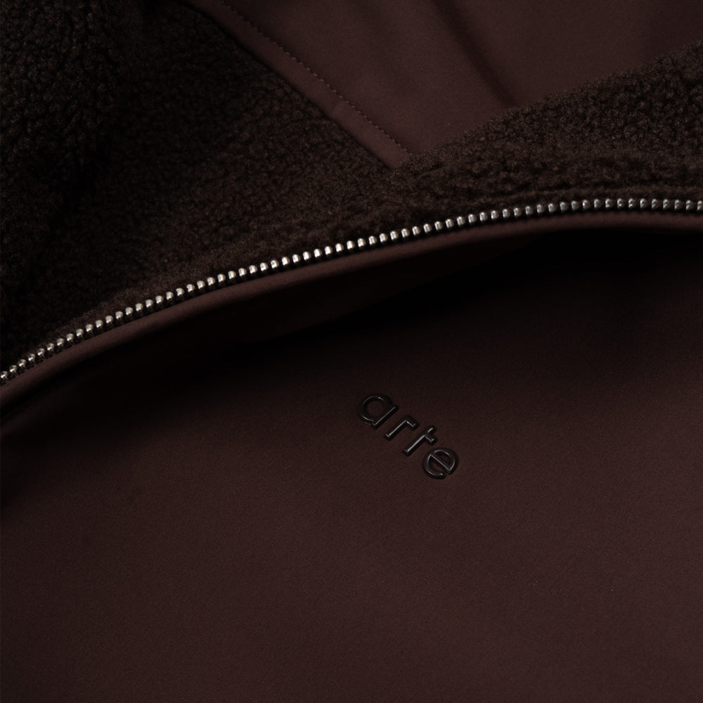 Arte Antwerp Nylon Technical Jacket Brown Aw25-071j-200