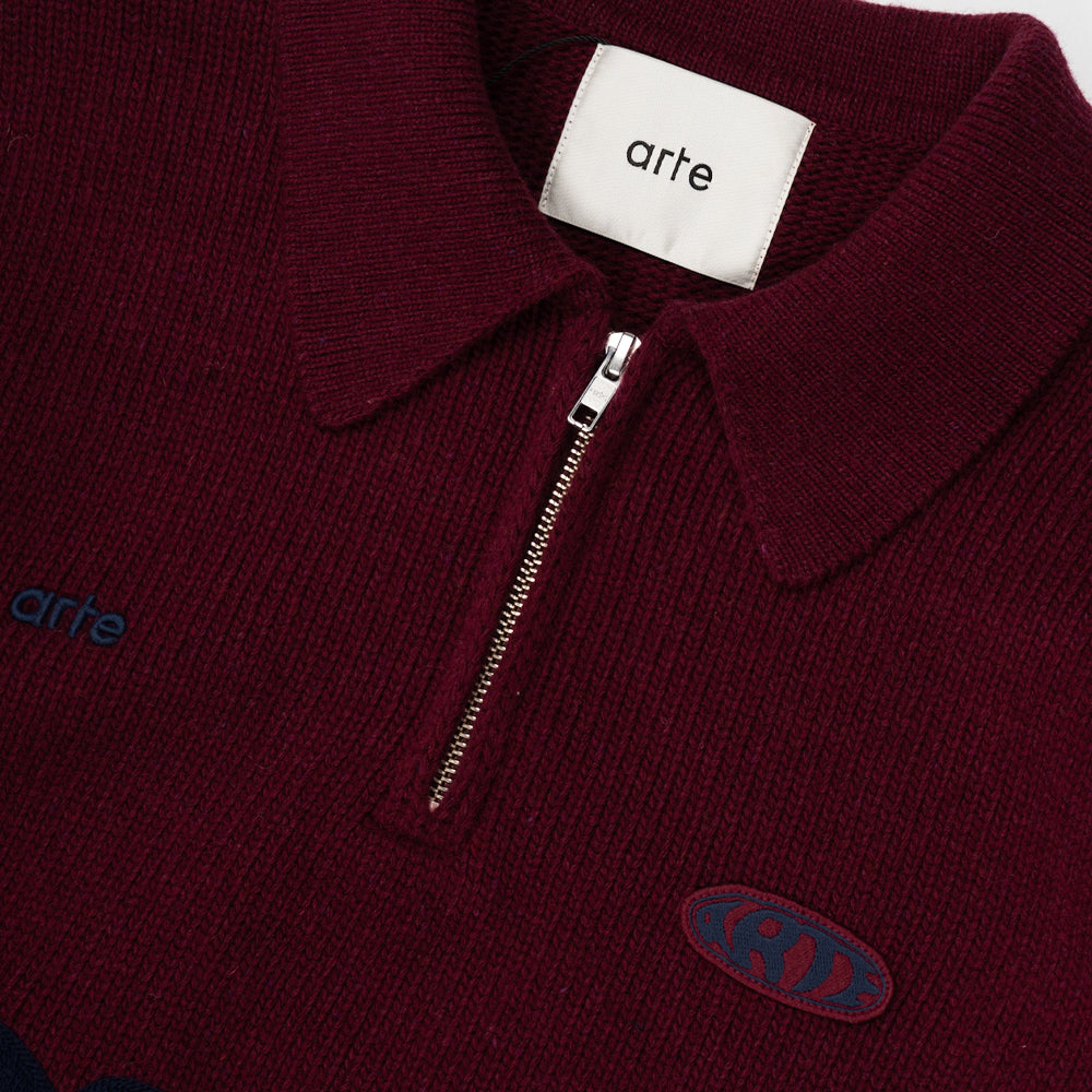 Arte Antwerp Polo Bordeaux Aw25-256k-602