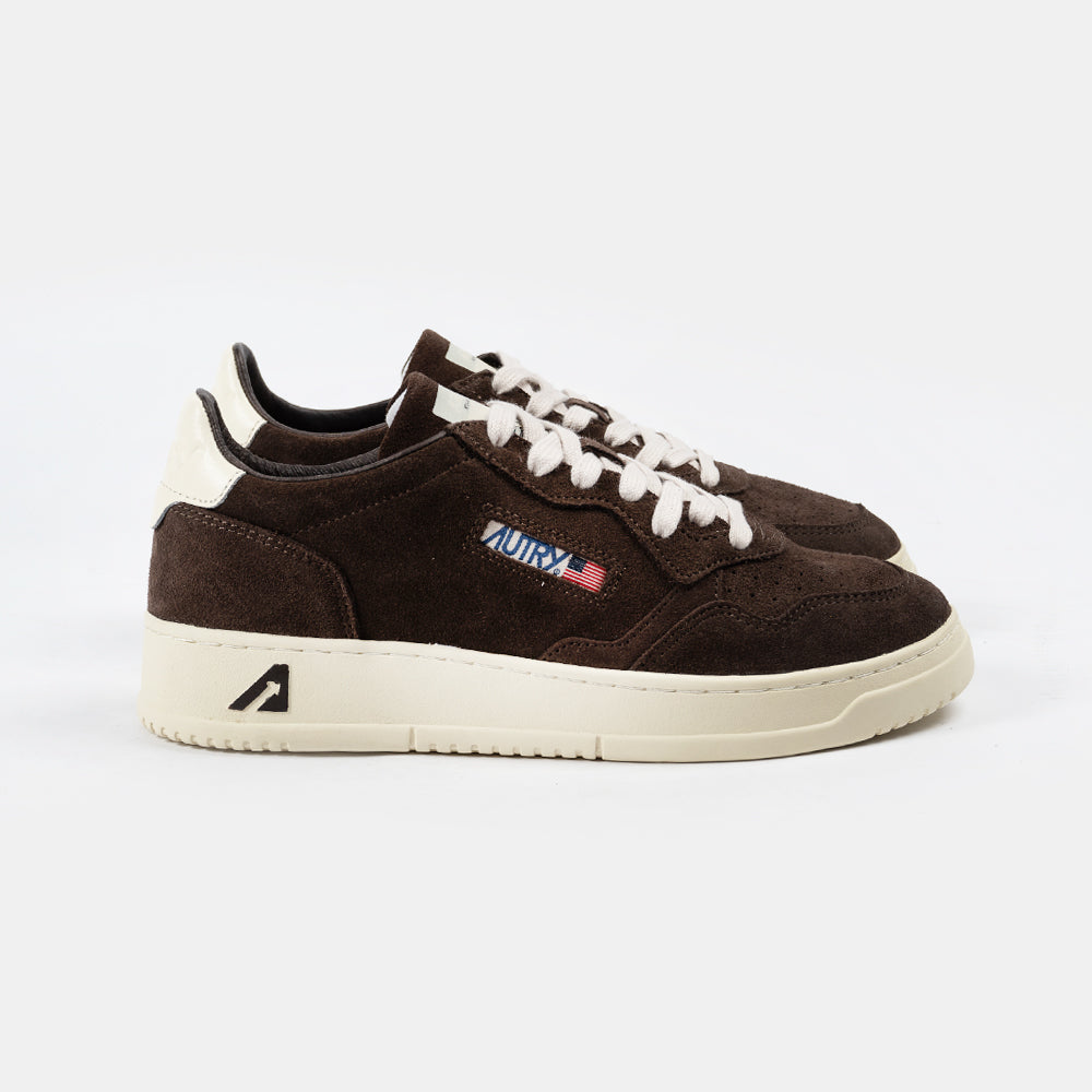 Autry Medalist Low Finish/Suede Moka/Wht