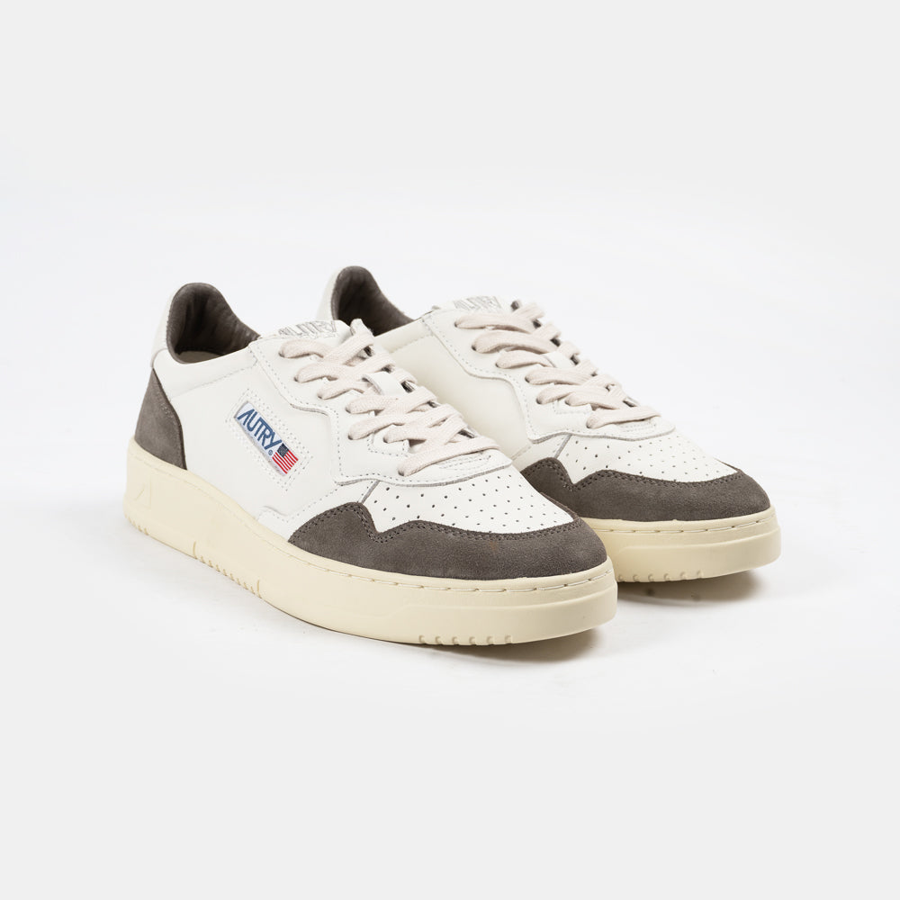 Autry Medalist Low Goat/Suede Wht/Morel Aulm-gs45