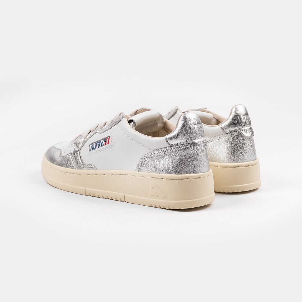 Autry Medalist Low Leat/Leat Wht/Silver Aulw-wb18