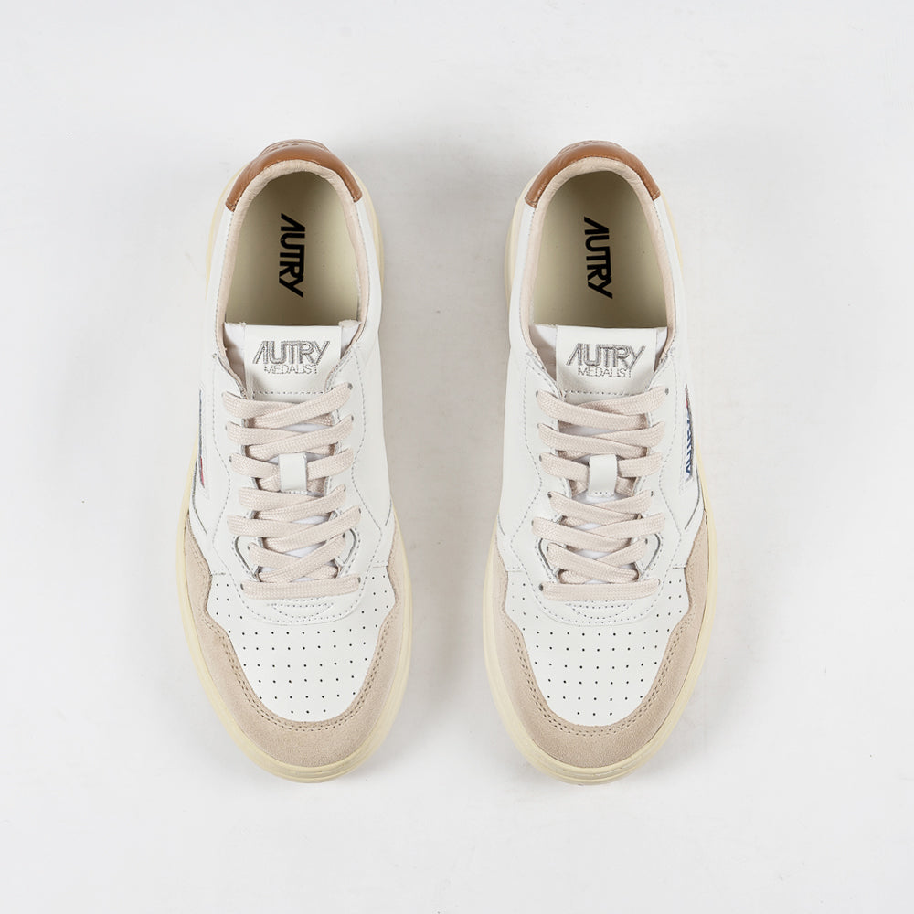 Autry Medalist Low Leat/Suede Wht/Brnsug Aulm-ls02