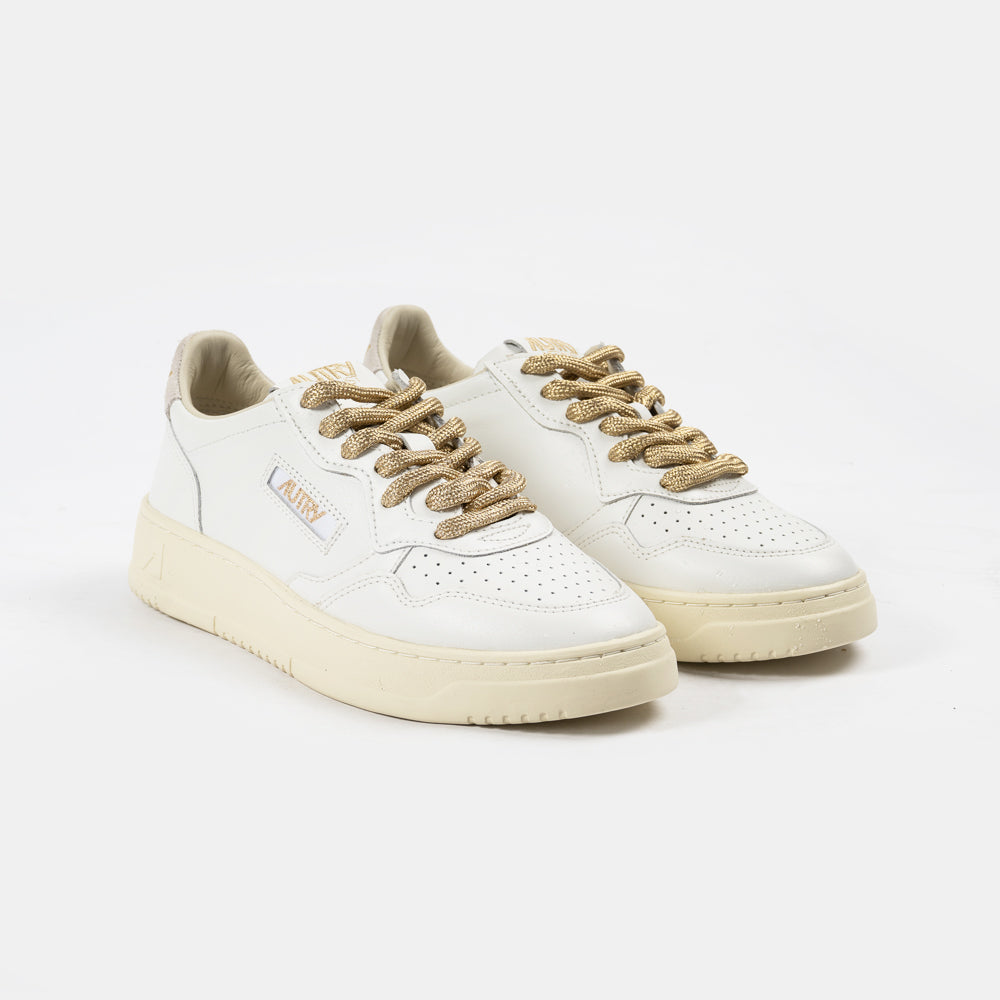 Autry Medalist Low Leat/Swoll Wht/Wht Aulw-sw01