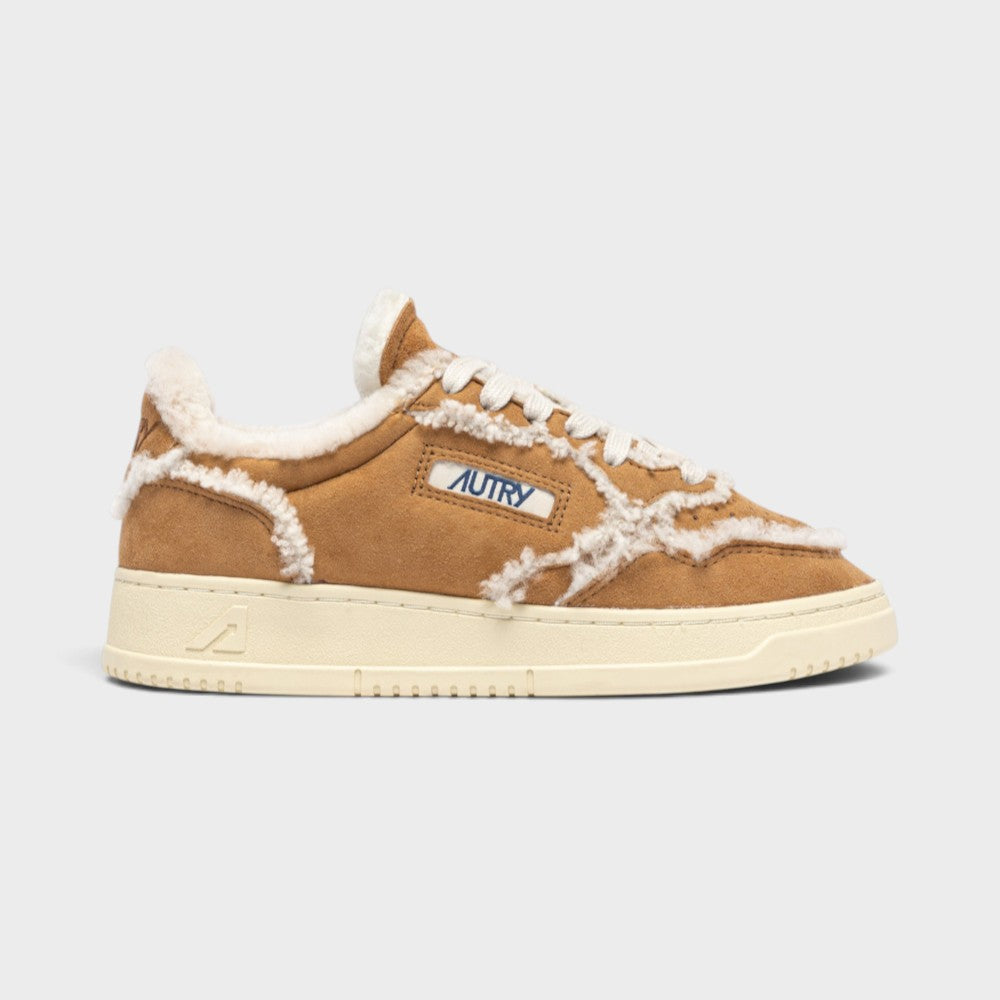 Autry Medalist Low Shearling Cognac Aulw-gx01