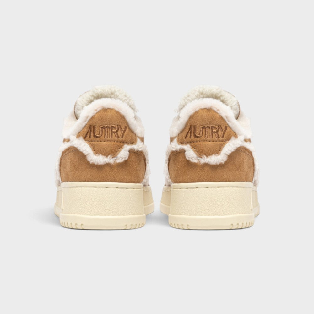 Autry Medalist Low Shearling Cognac Aulw-gx01