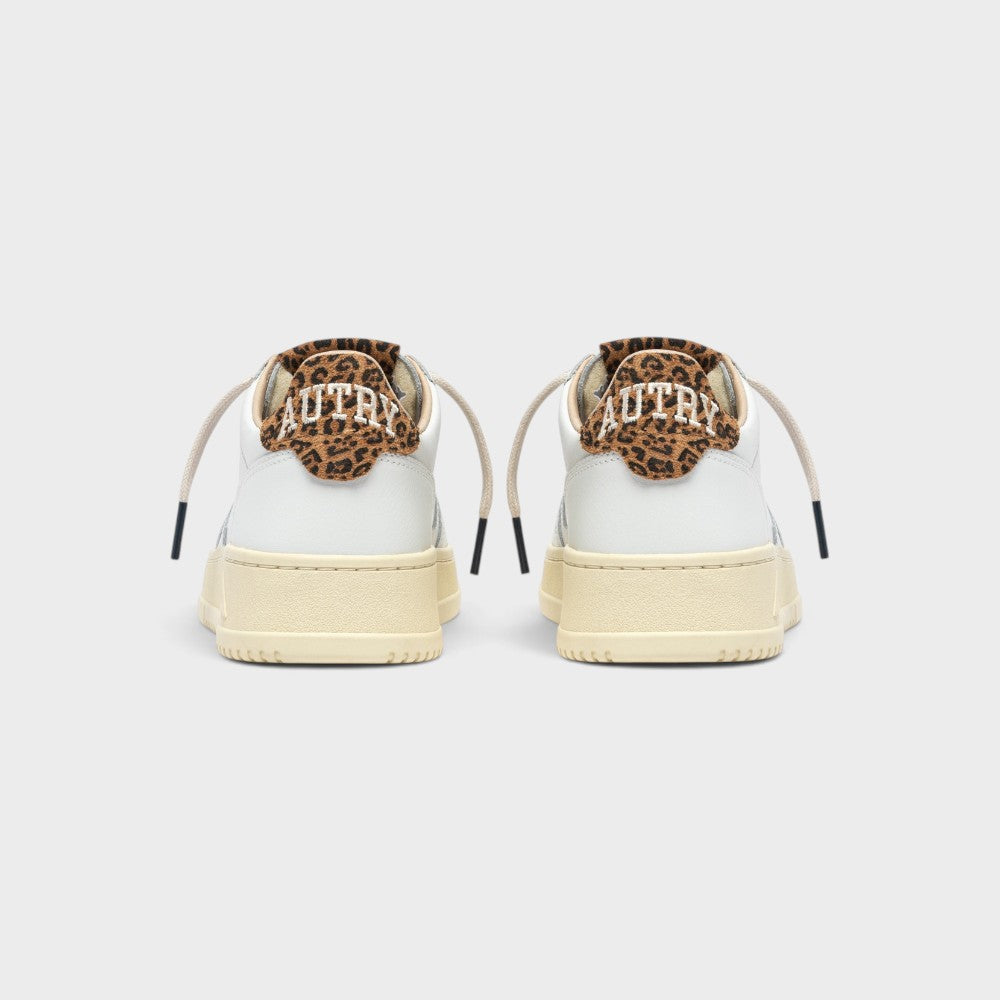 Autry Medalist Low White Leoprint Aulw-hj02