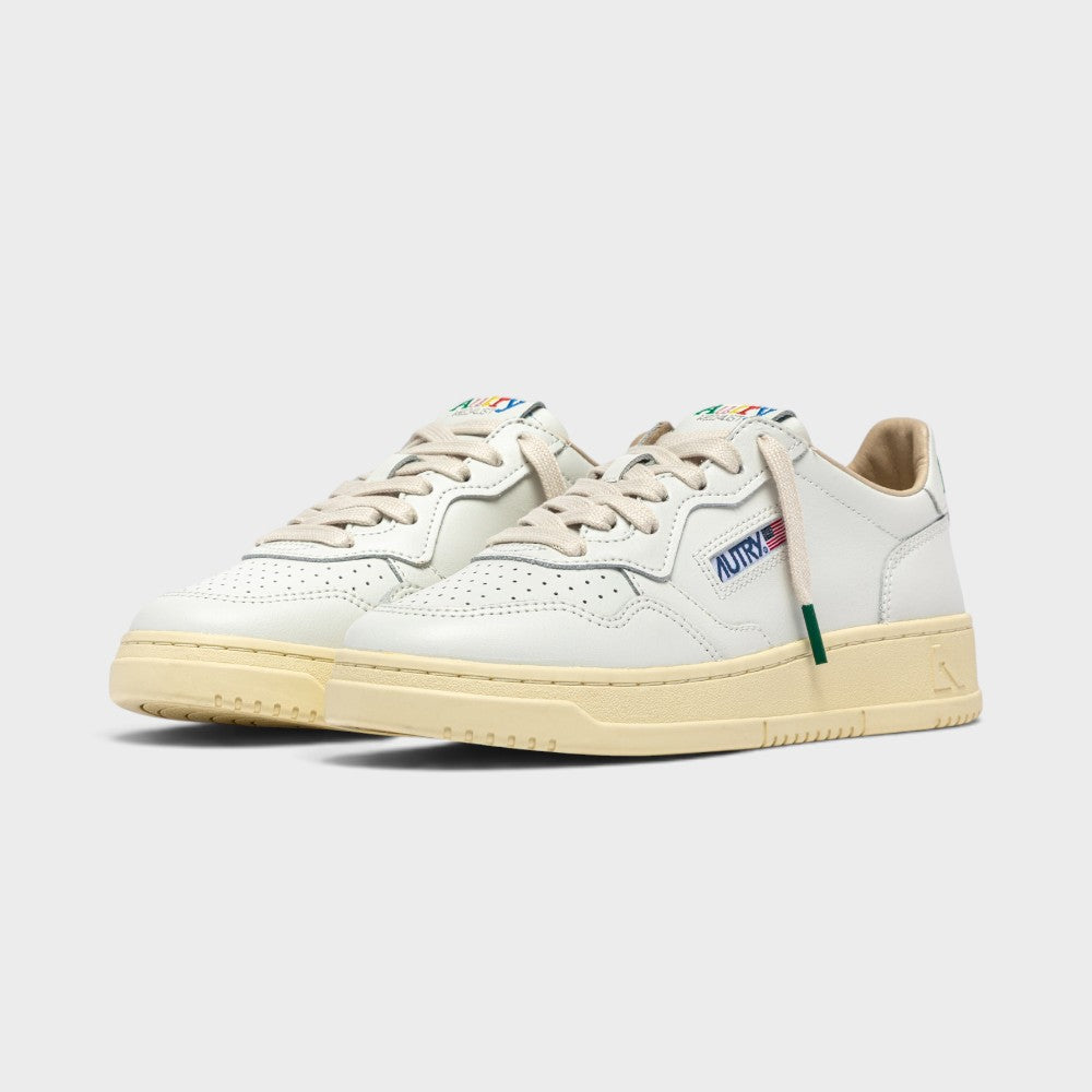 Autry Medalist Low White White Aulw-bg01