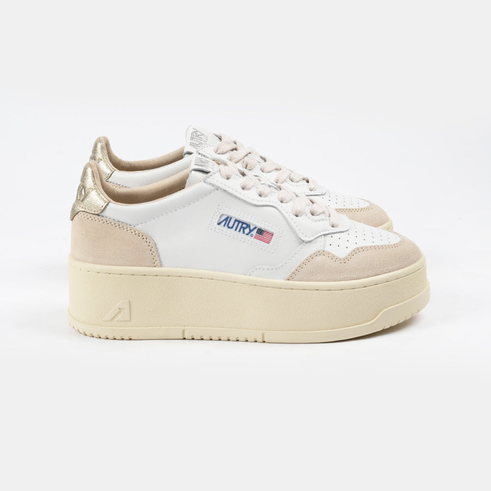 Autry Platform Low Wht/Platinum Ptlw-ls01